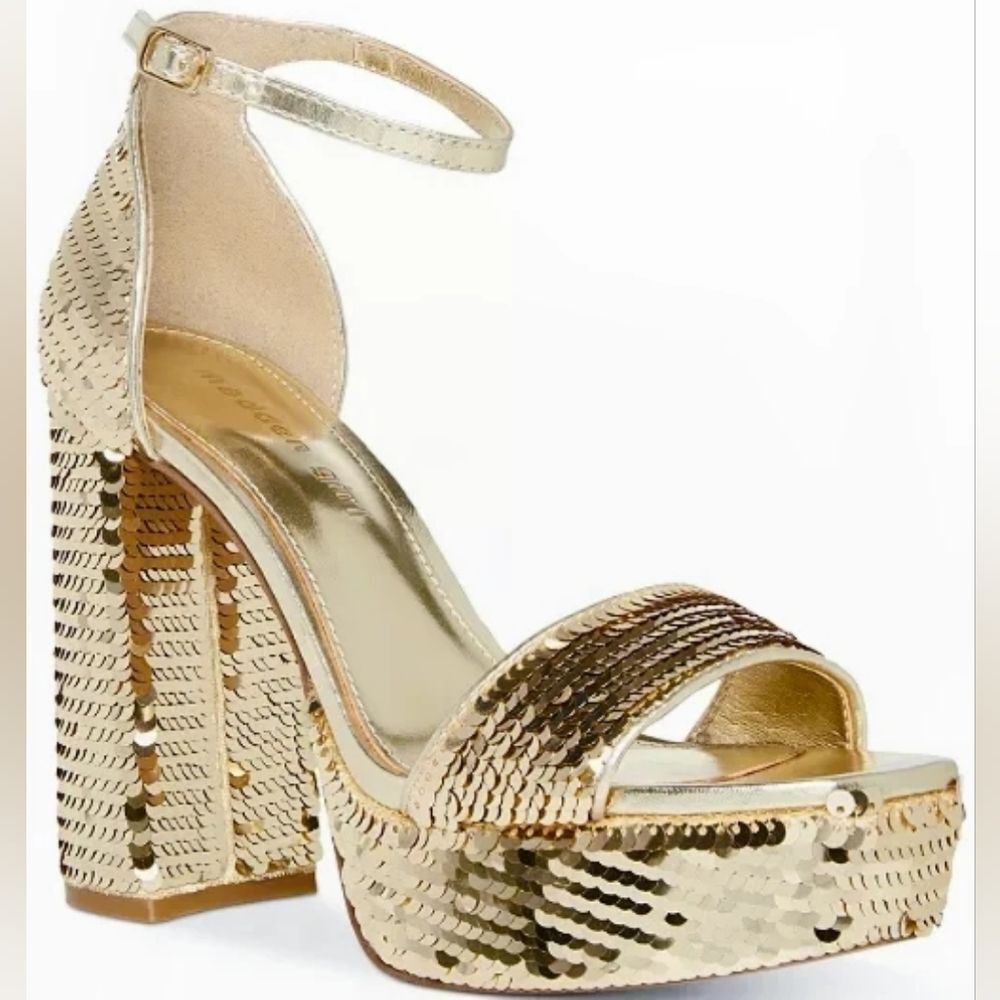 Madden Girl Women's Omega Sequined Platform Dress Sandals, 8.5